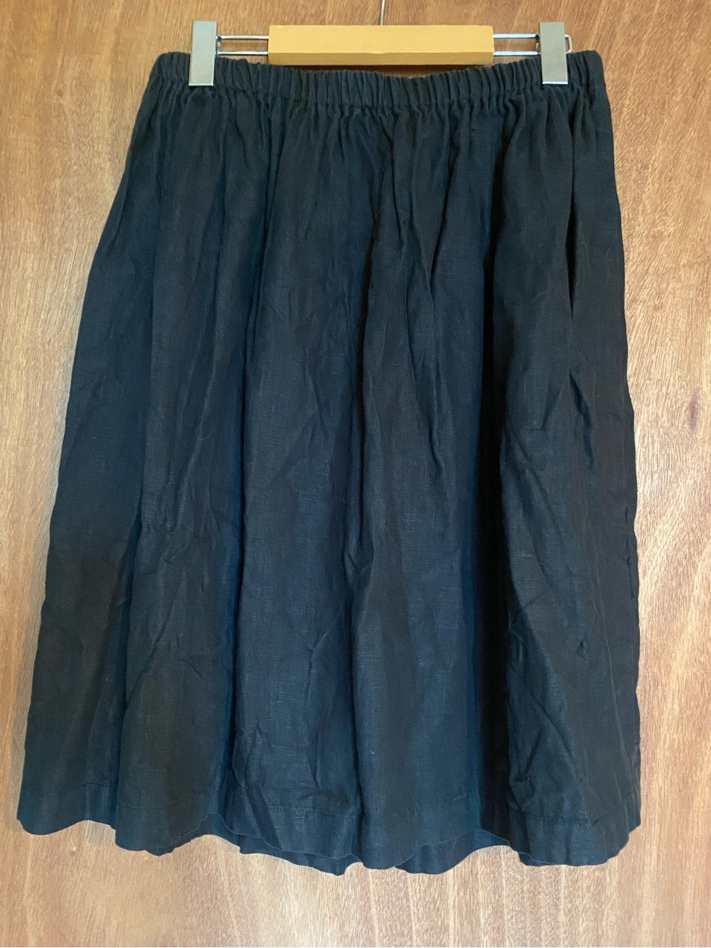 Black Women's Elastic-Waist Circle Skirt